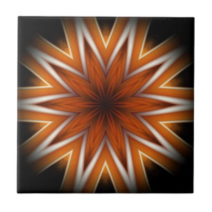 Avant-Garde ~ Starburst Russet and Black 0211 ~ Kakelplatta