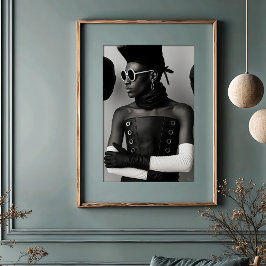 Avant-Garde Vision: Bold Monokrom Mode Poster