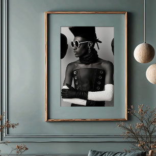 Avant-Garde Vision: Bold Monokrom Mode Poster