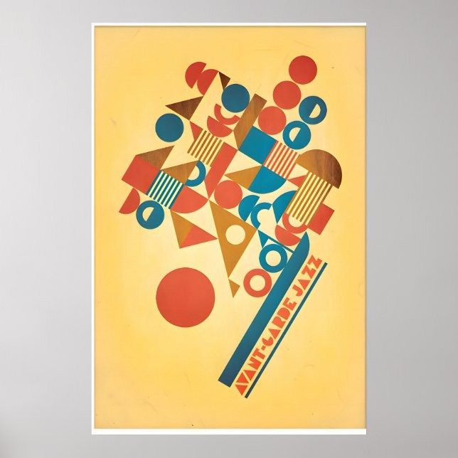 Avantgarde-inspirerad originaldesignutskrift -Utsk Poster (Framsidan)