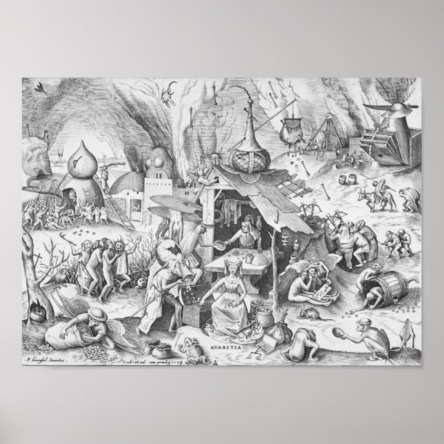 Avarice (Avaritia), The Seven Deadly Sins Poster (Framsidan)