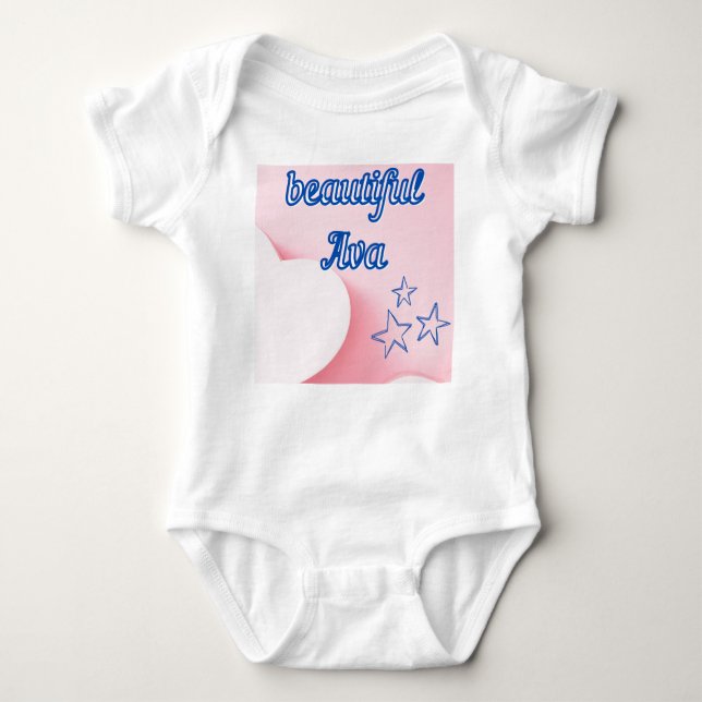 Avas Baby-dräkt. T Shirt (Framsida)