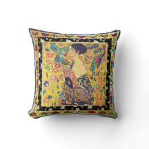 Avastad Dam med Fläkt av Gustav Klimt