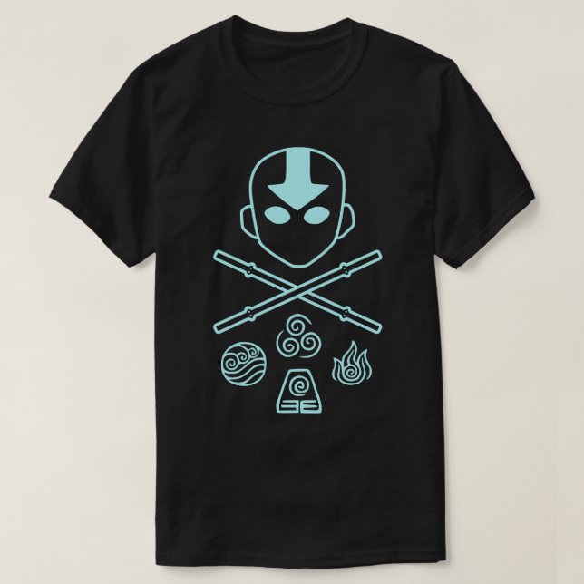 Avatar Aang och Inslag T Shirt (Design framsida)
