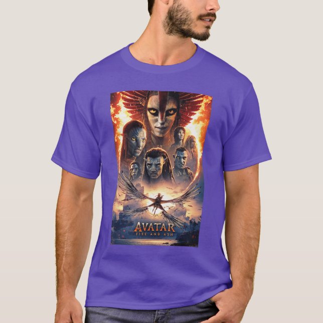 Avatar Fire and Ash Official Movie Theatrical Post T Shirt (Framsida)