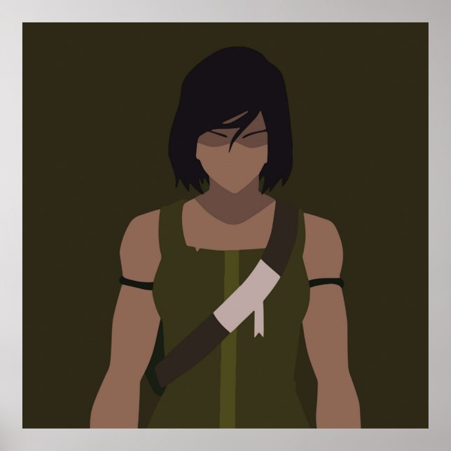 Avatar Legend för Korra Korra Minimalist Poster (Framsidan)