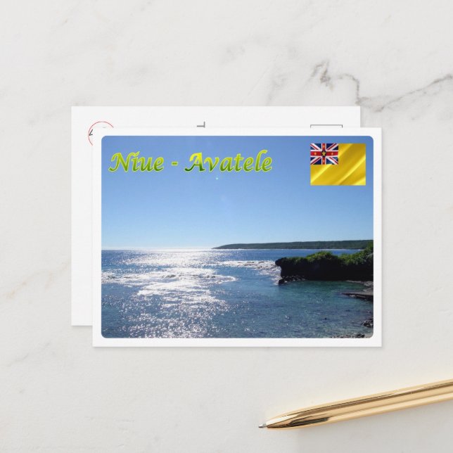 Avatele - Niue - Panorama - Vykort (Fram/Back In Situ)