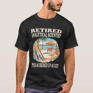 Avaxning av trötta analytiker t shirt