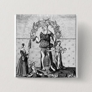 Avbilda av Dame Astrologi med trena Knapp