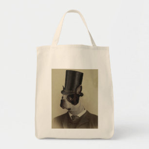 Avbilda av en Dapper Boston terrier Tygkasse