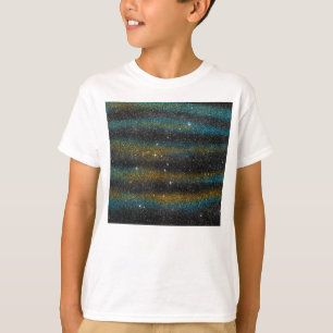 Avbilda av gult och turkosglitter tee shirt