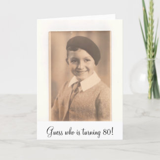 avbilda, gissa vem är roterande 80! inbjudan