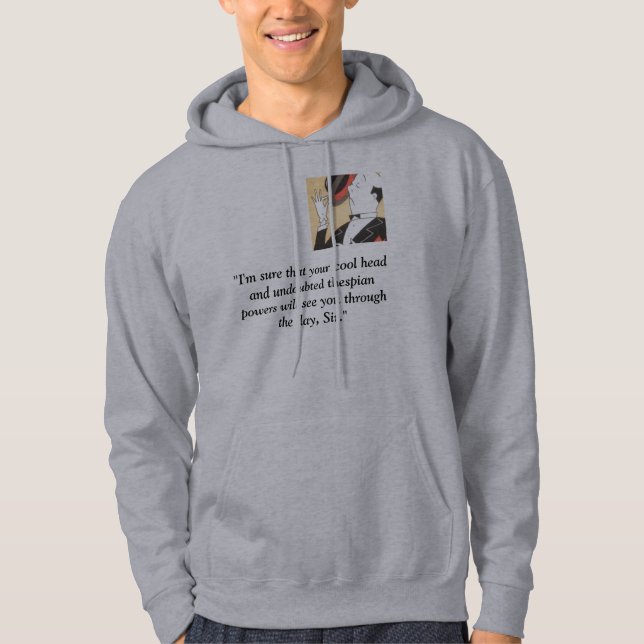 avbildar "mig förmiddagen sure som din kalla huvud hoodie (Framsida)