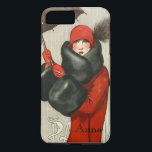 Avbildar Parisian mode för art déco iPhone 7/8<br><div class="desc">Skräddarsy iPhone 7/8 fodral: illustration för tidskrift för mode för 20-talart décoklaff fransk</div>