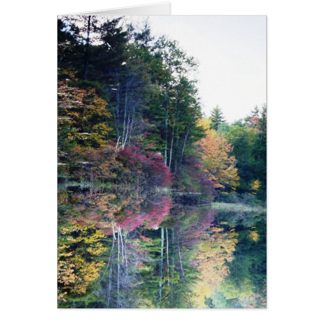 "Avbildar spegeln ", Hälsningskort (Framsidan)