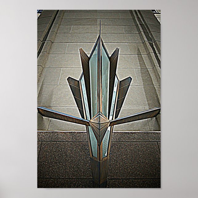 Avböjd i deco (relief) poster (Framsidan)