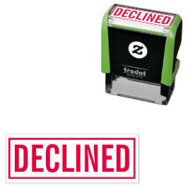 Avböjda kontor självfärgande stämpel