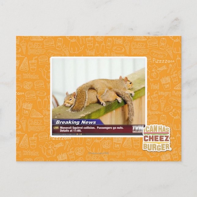 Avbrott av nyheterna vykort (Framsida)