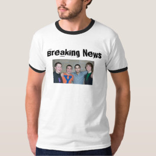Avbrott av nyheternamusikband t shirt