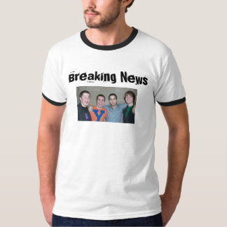 Avbrott av nyheternamusikband t shirt