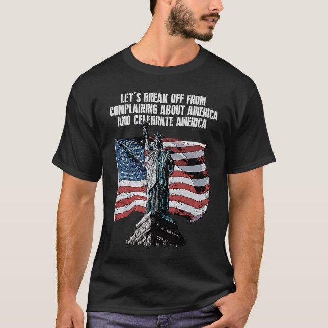 Avbrott från klagande 4:e juli, oberoende t shirt (Framsida)
