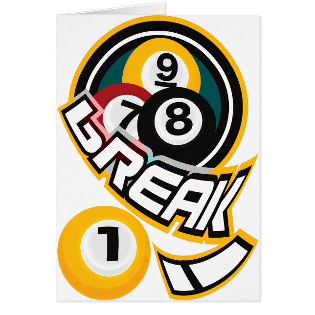 avbrott! hälsningskort (Framsidan)