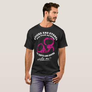 Avbrottet för pinnestenmaj benar ur manschetter t shirt