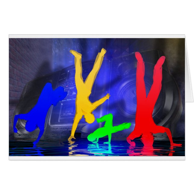 Avbrottsdansare Hälsningskort (Framsidan Horizontal)