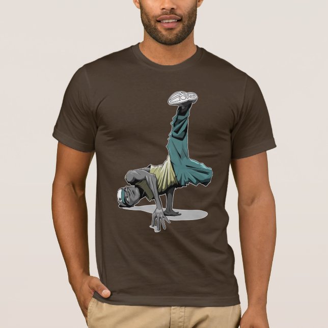 avbrottsdansen poserar 1 mörk tee shirt (Framsida)