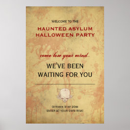 Avbruten asyl i Halloween fest Poster