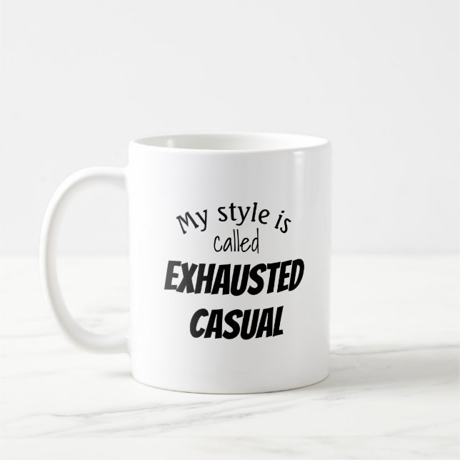 Avbruten Avslappnad funny Kaffemugg (Vänster)