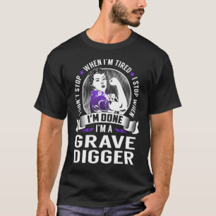 Avbruten digger stopp när jag är klar t shirt