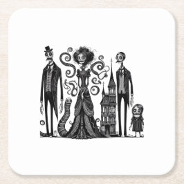 Avbruten företeelse underlägg papper kvadrat