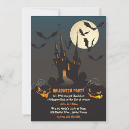 Avbruten mansion Halloween fest Inbjudningar