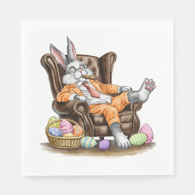Avbruten Påskhare Pappersservett (Framsidan)