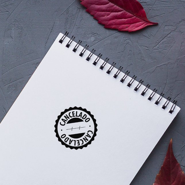 Avbruten, Portugisisk gummistämpel Stämpel (Skapare uppladdad)