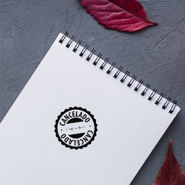 Avbruten, Portugisisk Gummistempel Stämpel