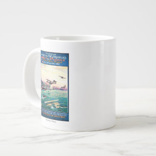 Avbruten Poster Flyt Flygplan-befordran Jumbo Mugg