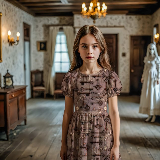 Avbruten Vintage Nycklar Dusk Tyg (Skapare uppladdad)