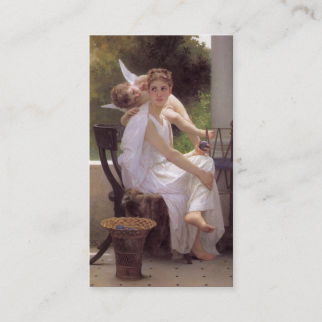 Avbrutet arbete, William-Adolphe Bouguereau Visitkort (Framsida)
