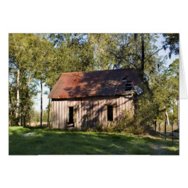 Avbrutet blankat Shack-kort Hälsningskort