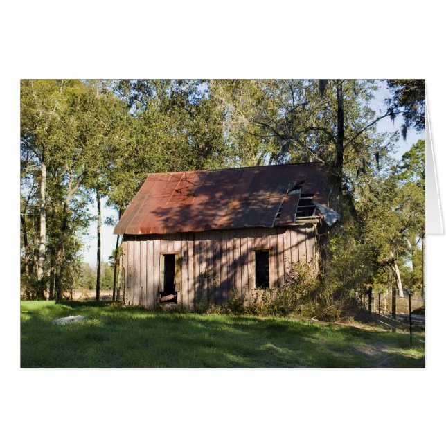 Avbrutet blankat Shack-kort Hälsningskort (Framsidan Horizontal)