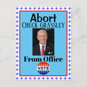 Avbryt Chuck Grassley-vykort Vykort