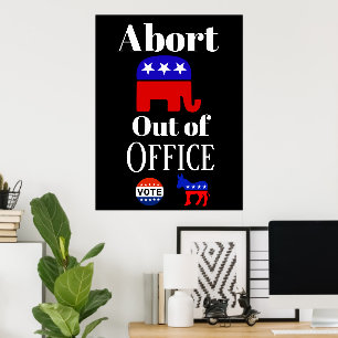 Avbryt GOP-Poster utanför kontoret Poster