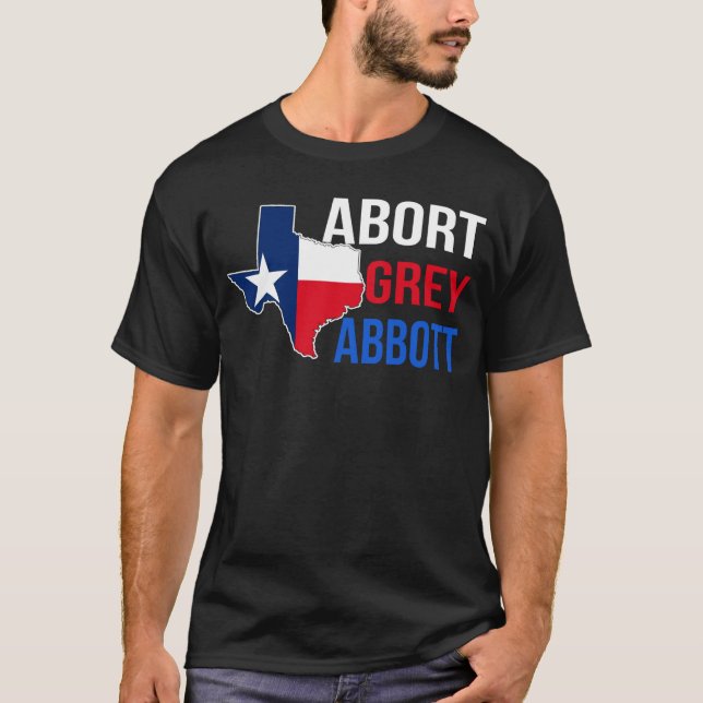 Avbryt Greg Abbott Boycott Texas Anti Texas Mitt k T Shirt (Framsida)