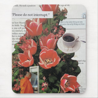 Avbryt inte teadagen om penningkaffe på morgonen musmatta