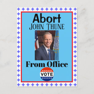 Avbryt John Thune-vykort Vykort