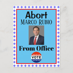 Avbryt Marco Rubio-vykort Vykort