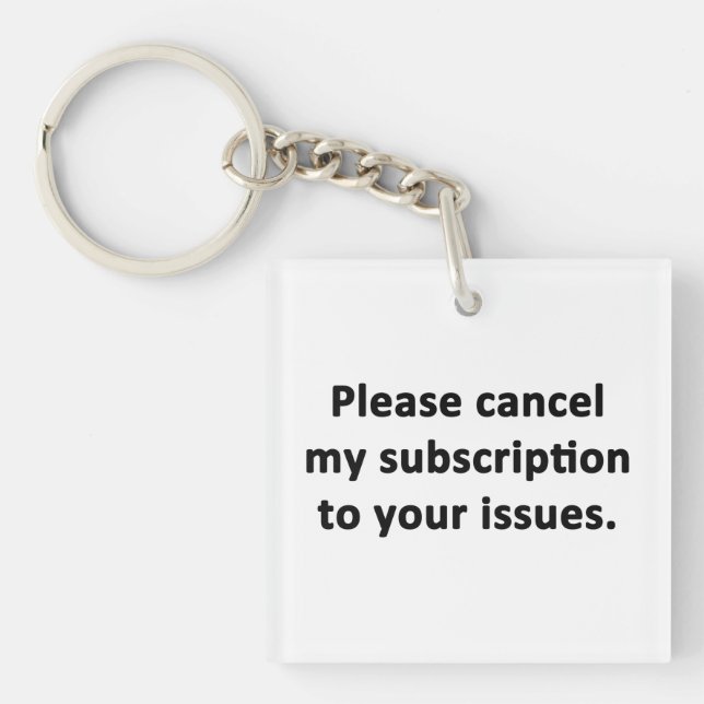 Avbryt min prenumeration på dina problem (Framsidan)