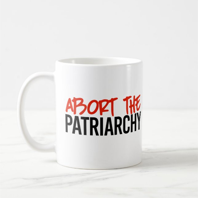 Avbryt patriarkatet kaffemugg (Vänster)